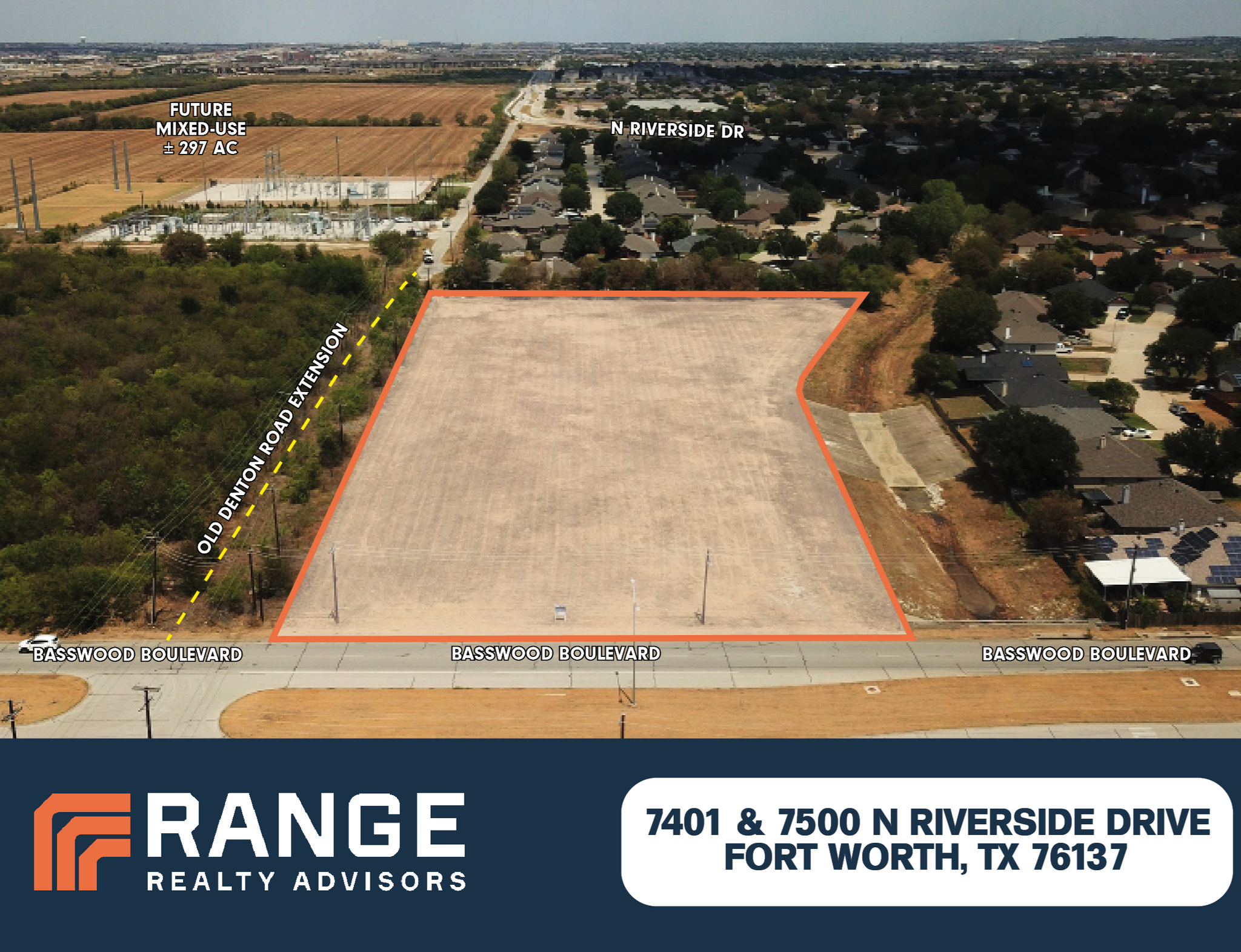 7401 N. Riverside Dr., Fort Worth, TX for sale Aerial- Image 1 of 3