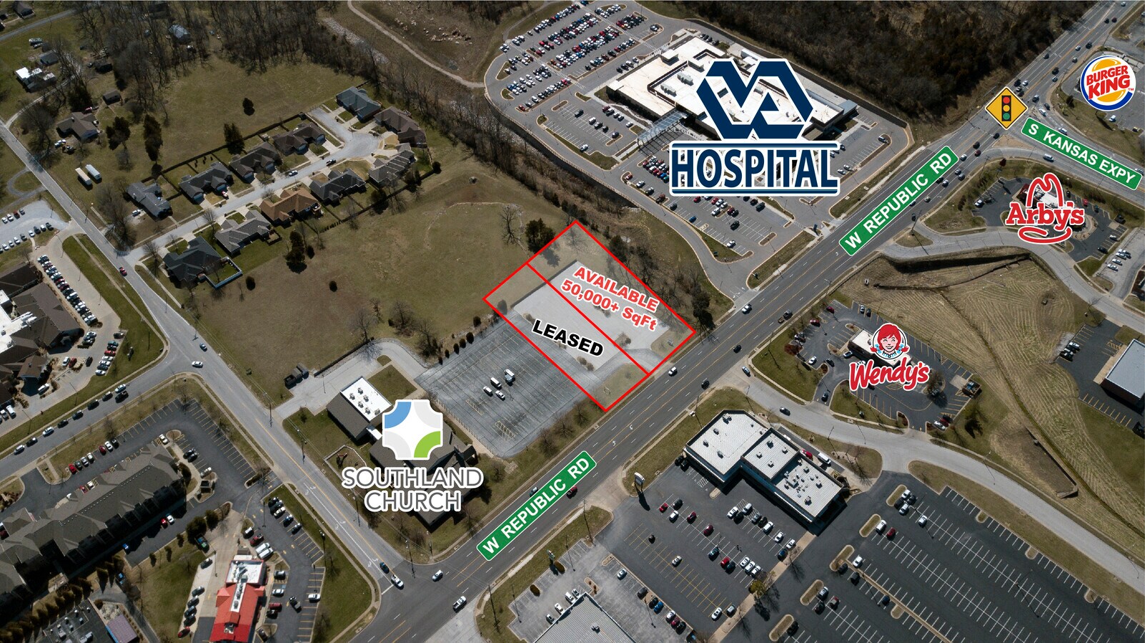 1630 W Republic Rd, Springfield, MO, 65807 Commercial Land For Lease