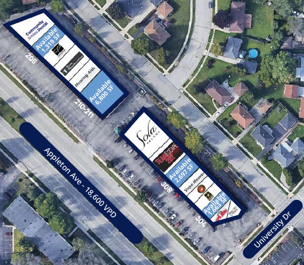 N81W15062-N81W14978 Appleton Ave, Menomonee Falls, WI for lease - Building Photo - Image 2 of 2