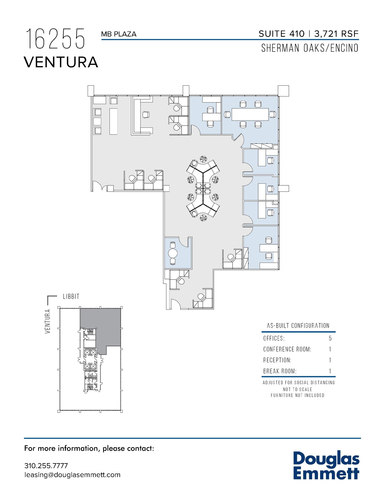 16255 Ventura Blvd, Encino, CA for lease Floor Plan- Image 1 of 1