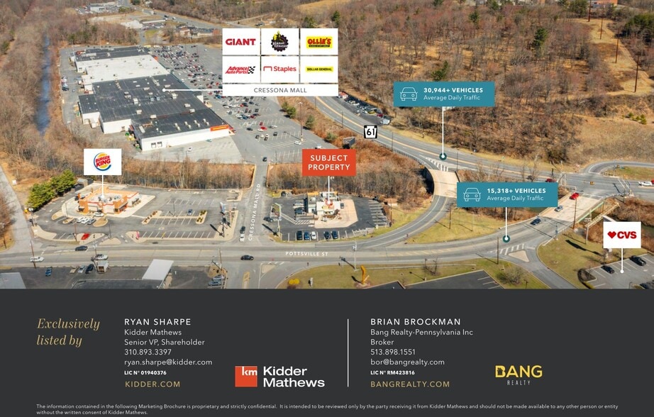 6198 Cressona Mall, Pottsville, PA for sale - Building Photo - Image 2 of 9