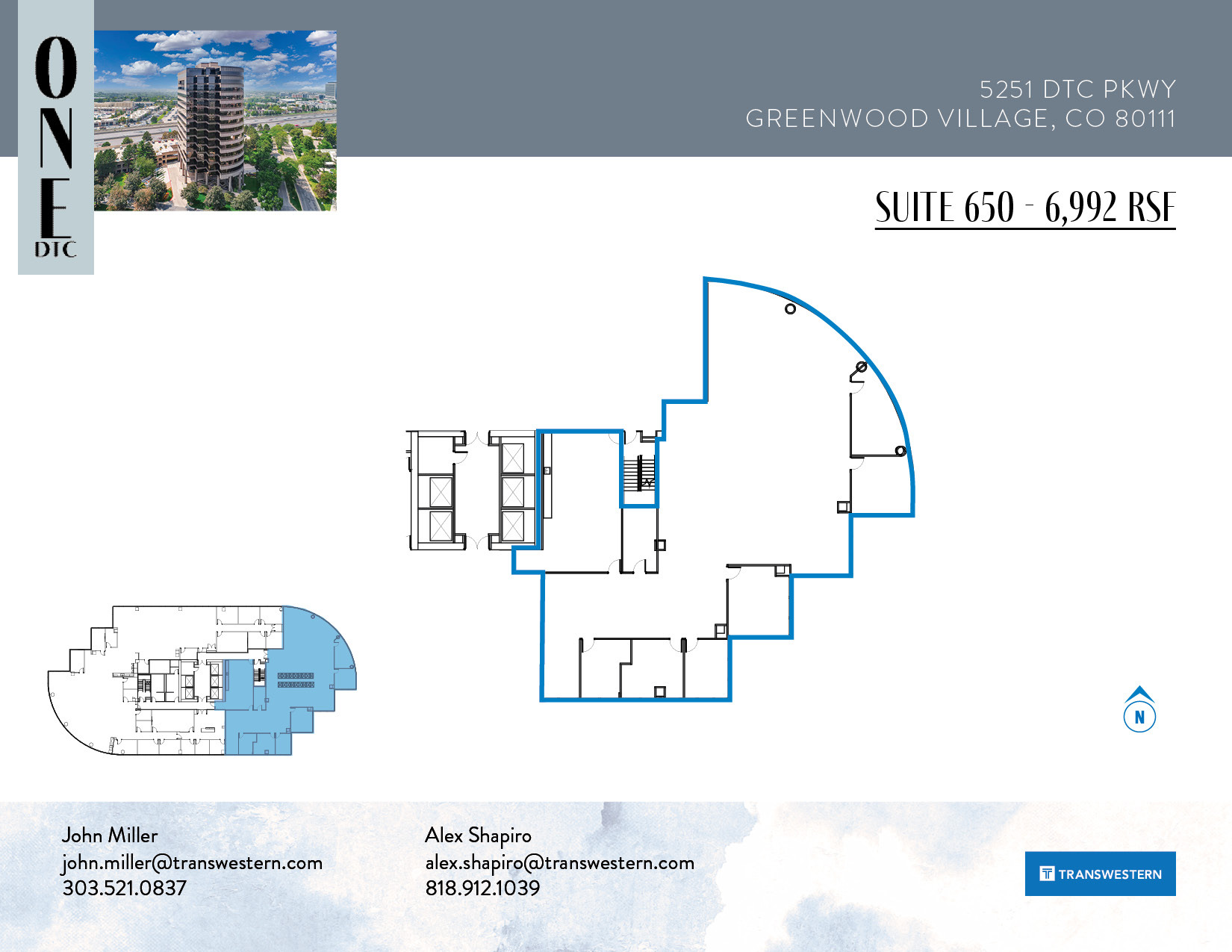 5251 Dtc Pky, Greenwood Village, CO for lease Floor Plan- Image 1 of 2