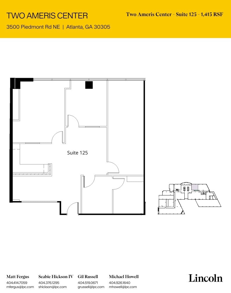3500 Piedmont Rd NE, Atlanta, GA for lease Floor Plan- Image 1 of 1