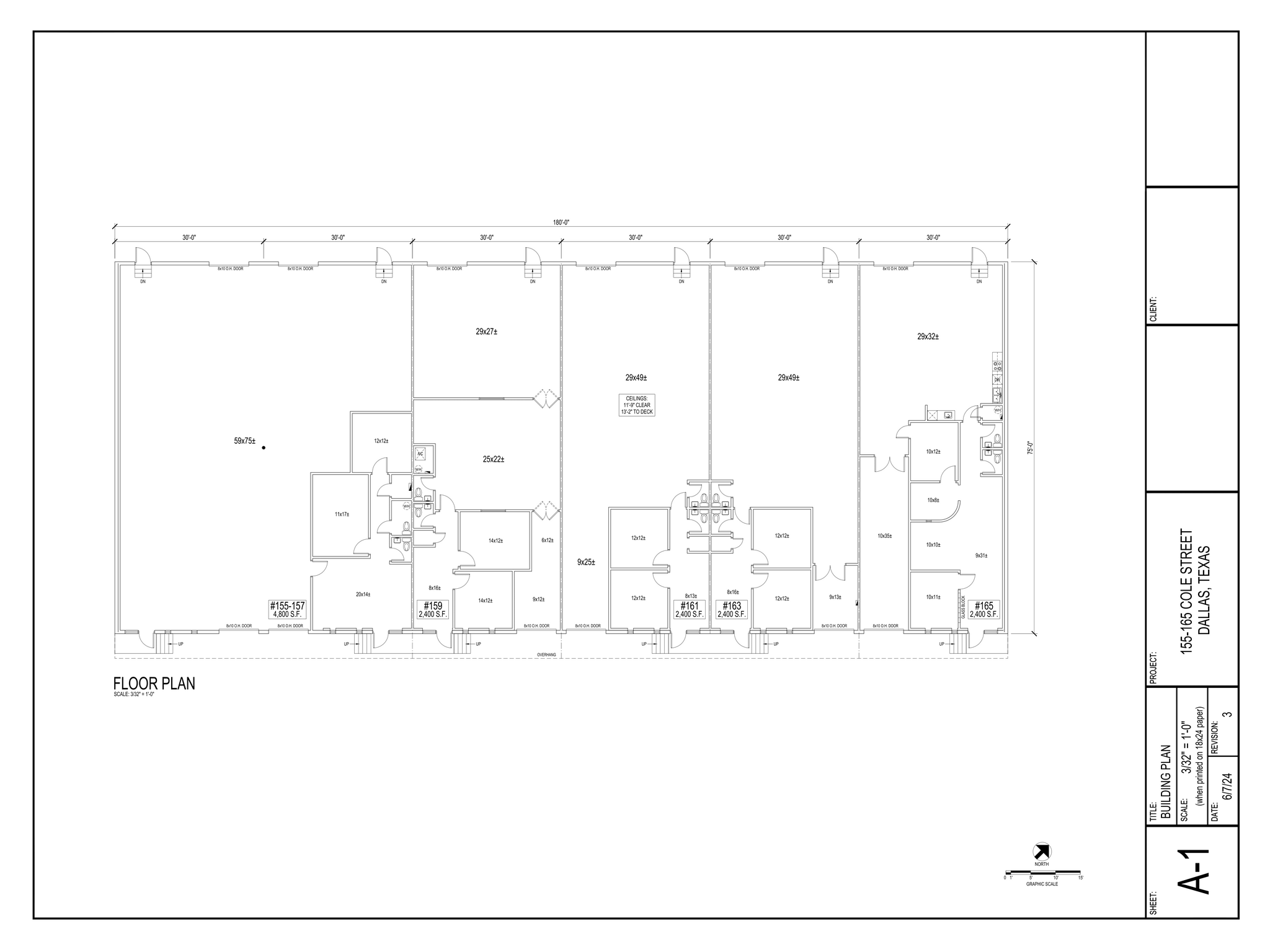 155-165 Cole St, Dallas, TX for lease Floor Plan- Image 1 of 1