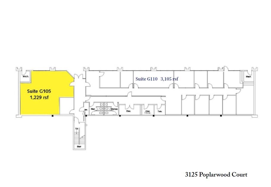 3101 Poplarwood Ct, Raleigh, NC for lease Floor Plan- Image 1 of 1