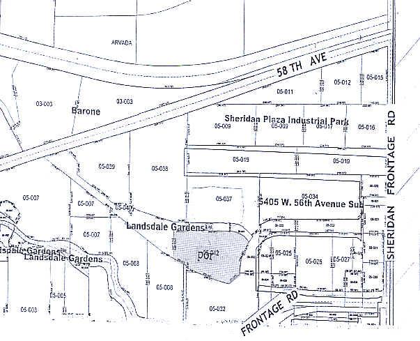 5545 W 56th Ave, Arvada, CO for sale Plat Map- Image 1 of 1