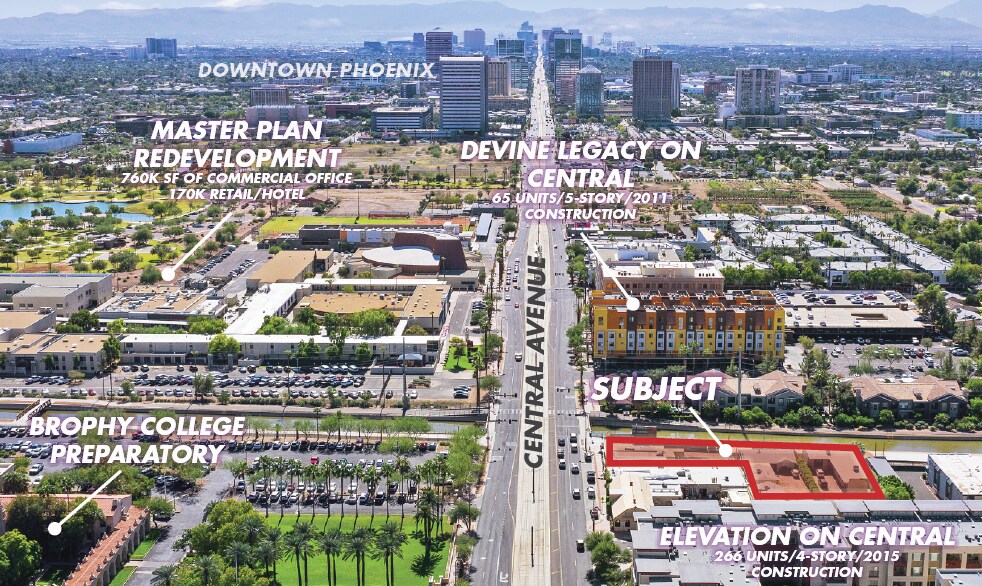 4600 N Central Ave, Phoenix, AZ for sale - Aerial - Image 1 of 1