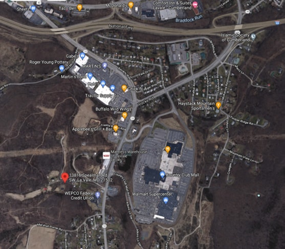 13816 Spealman Rd SW, Lavale, MD for lease - Aerial - Image 3 of 5