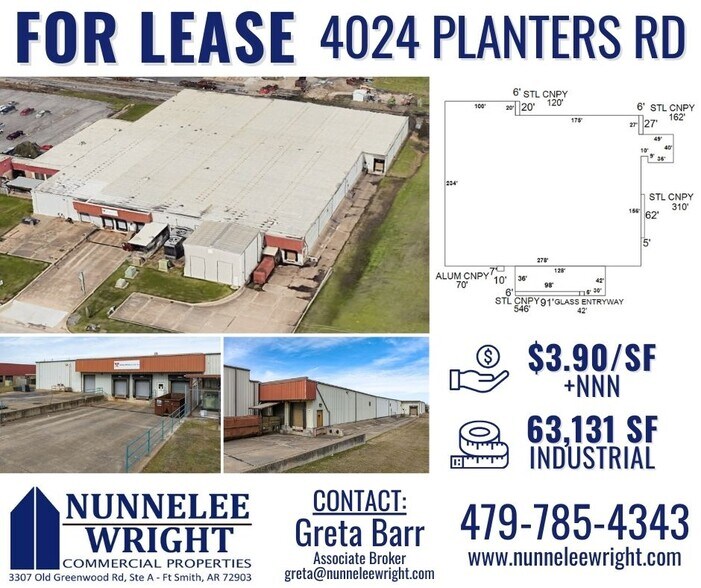 4024 Planters Rd, Fort Smith, AR 72908 Industrial for Lease