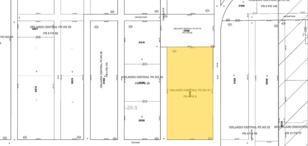 7575 Chancellor Dr, Orlando, FL for lease - Plat Map - Image 2 of 8