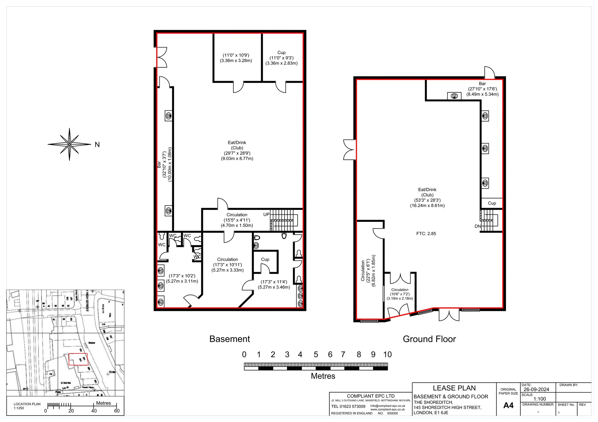 144-145 Shoreditch High St, London for lease Site Plan- Image 1 of 1