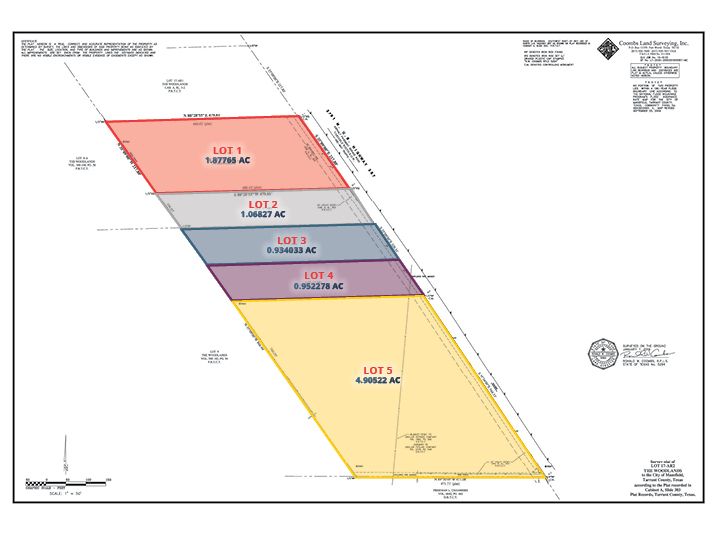 US-287 & FM-157 portfolio of 5 properties for sale on LoopNet.com - Site Plan - Image 2 of 6