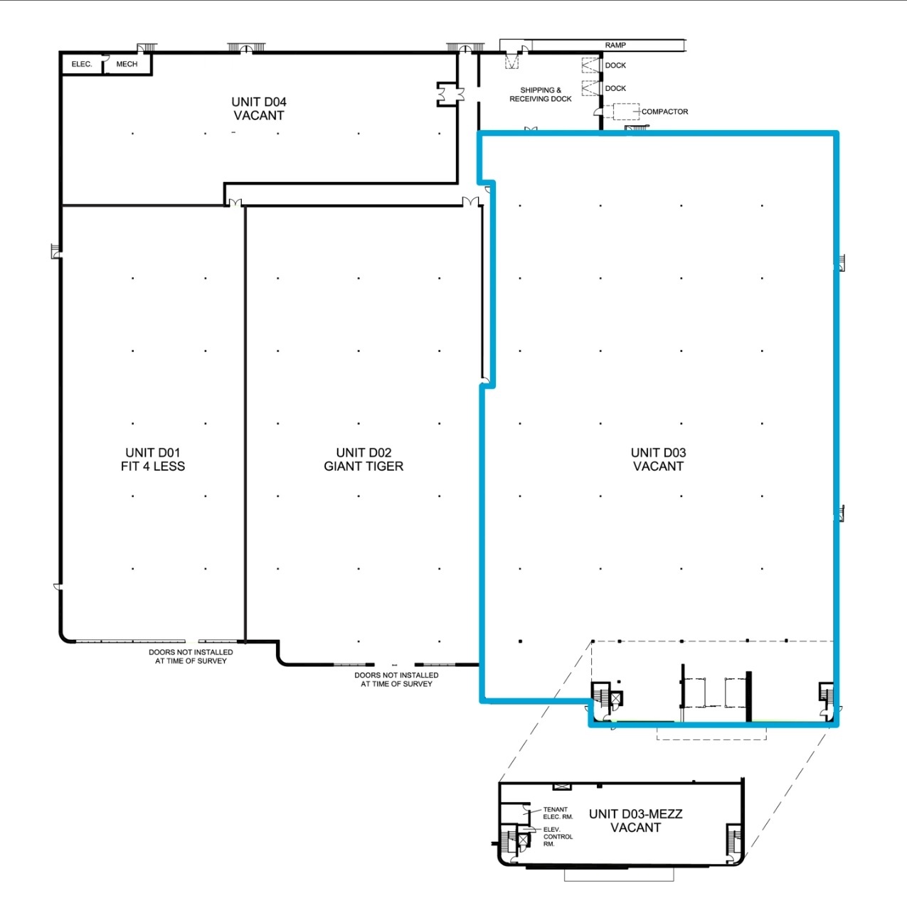 1111-1321 Barton St, Hamilton, ON for lease Floor Plan- Image 1 of 3