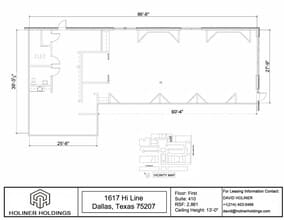 1617 Hi Line Dr, Dallas, TX for lease Floor Plan- Image 1 of 1