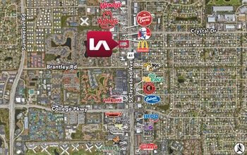12300 S Cleveland Ave, Fort Myers, FL - AERIAL  map view