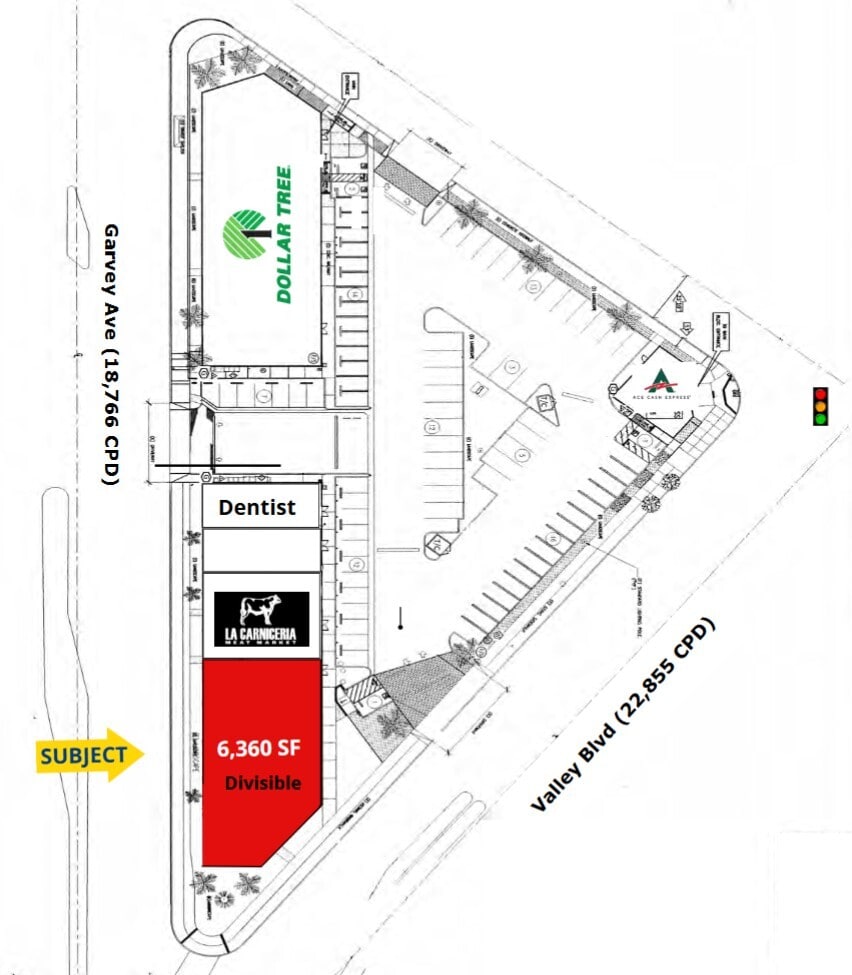 11906 Valley Blvd, El Monte, CA for lease Floor Plan- Image 1 of 1