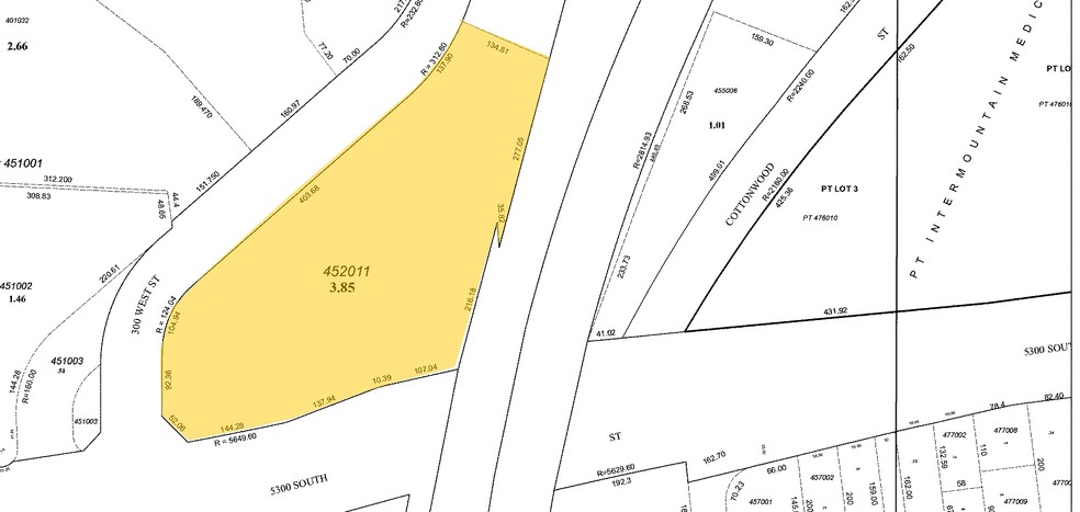 5295 S Commerce Dr, Salt Lake City, UT for lease - Plat Map - Image 2 of 14