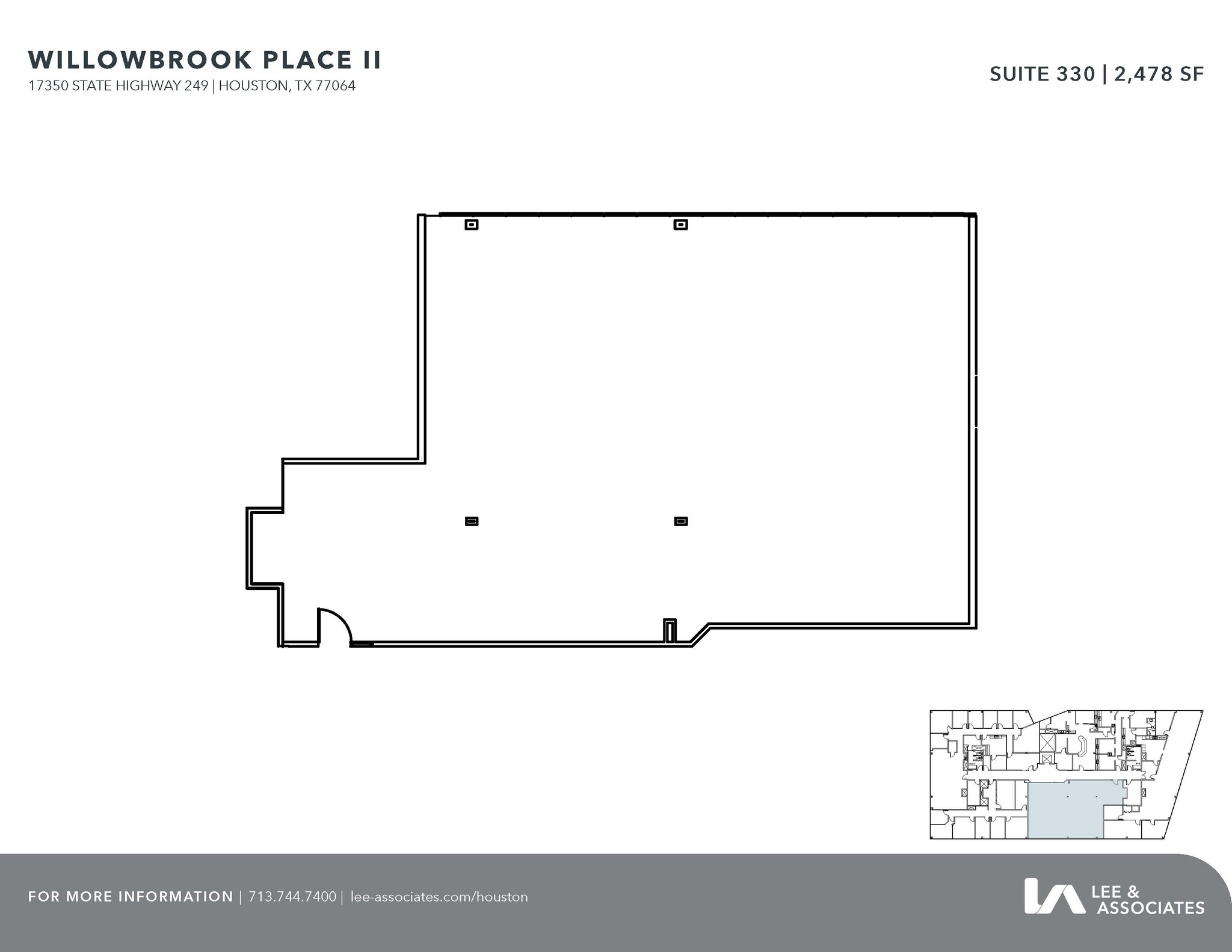 17314 State Highway 249, Houston, TX for lease Floor Plan- Image 1 of 2