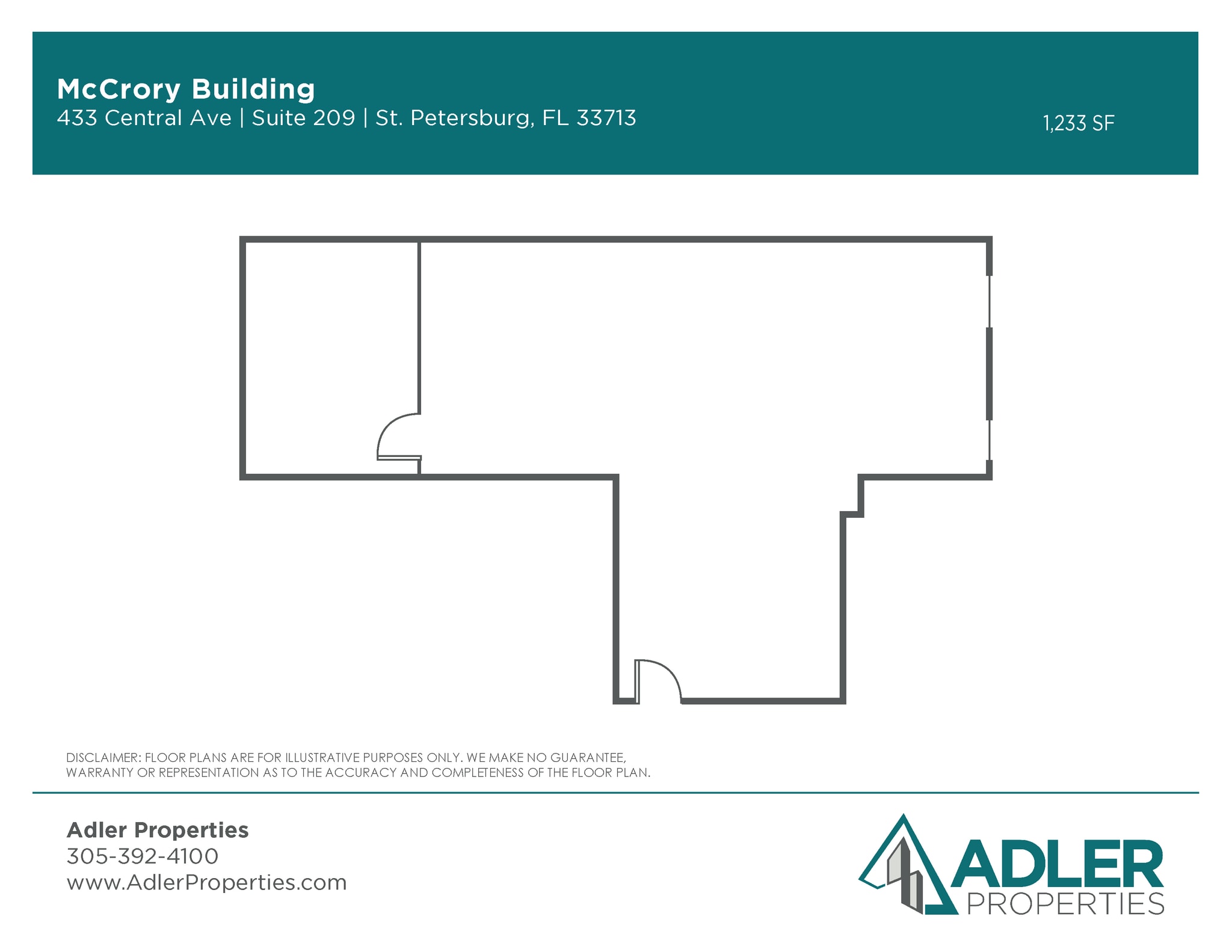 425-445 Central Ave, Saint Petersburg, FL for lease Floor Plan- Image 1 of 14