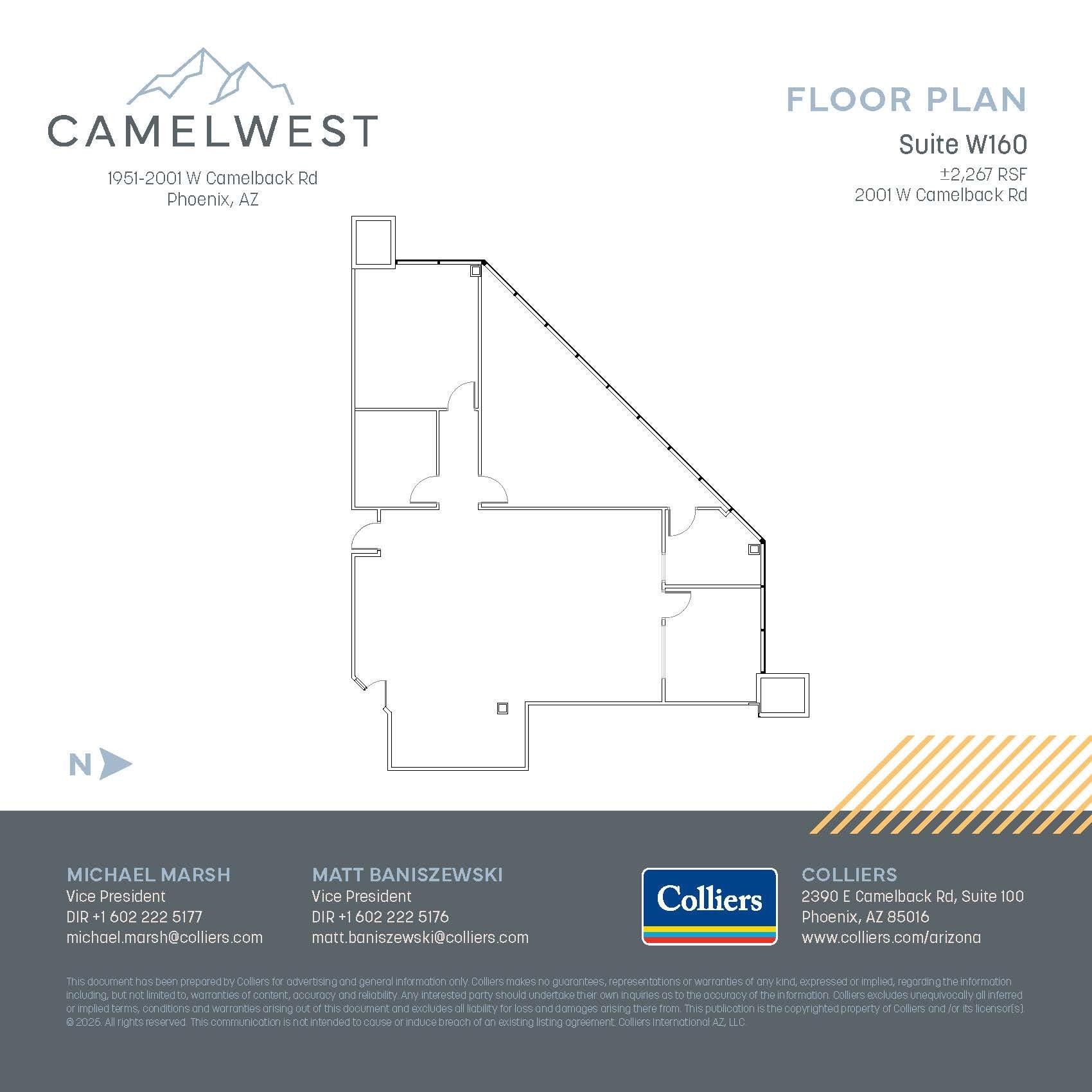 2001 W Camelback Rd, Phoenix, AZ for lease Floor Plan- Image 1 of 1