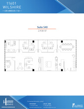 11601 Wilshire Blvd, Los Angeles, CA for lease Floor Plan- Image 1 of 2