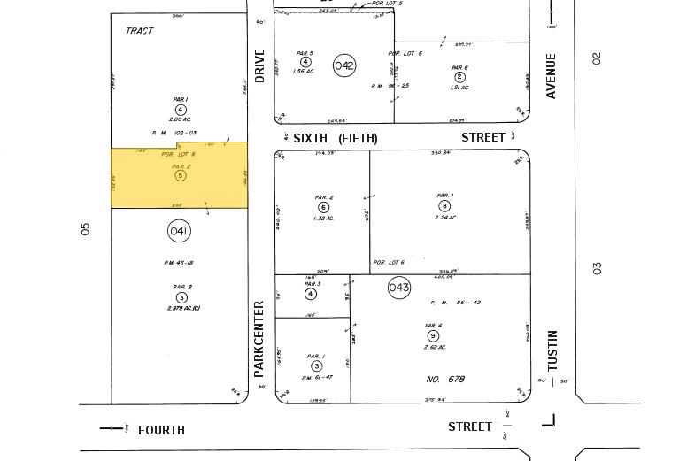 550 N Parkcenter Dr, Santa Ana, CA for lease - Plat Map - Image 3 of 3