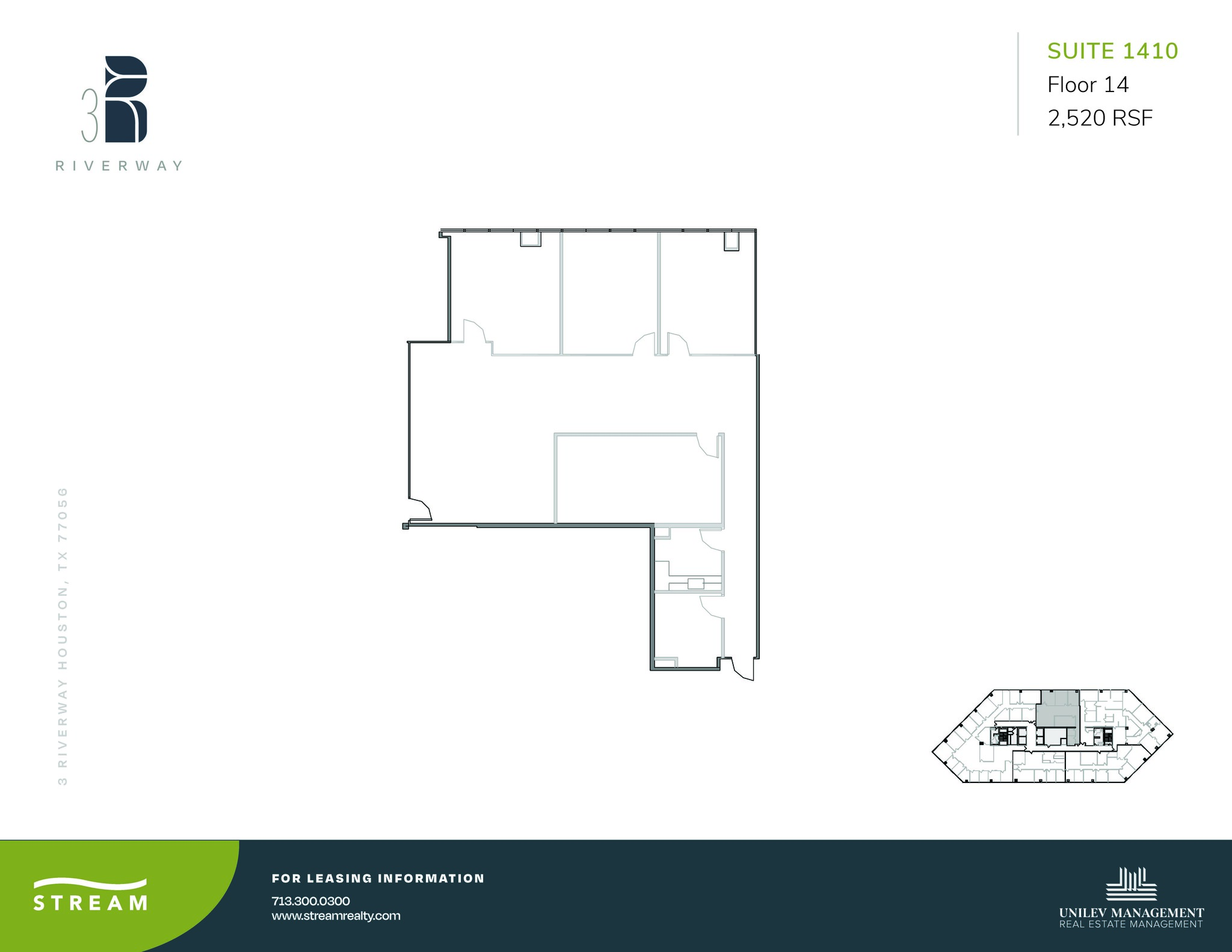 3 Riverway, Houston, TX for lease Floor Plan- Image 1 of 1