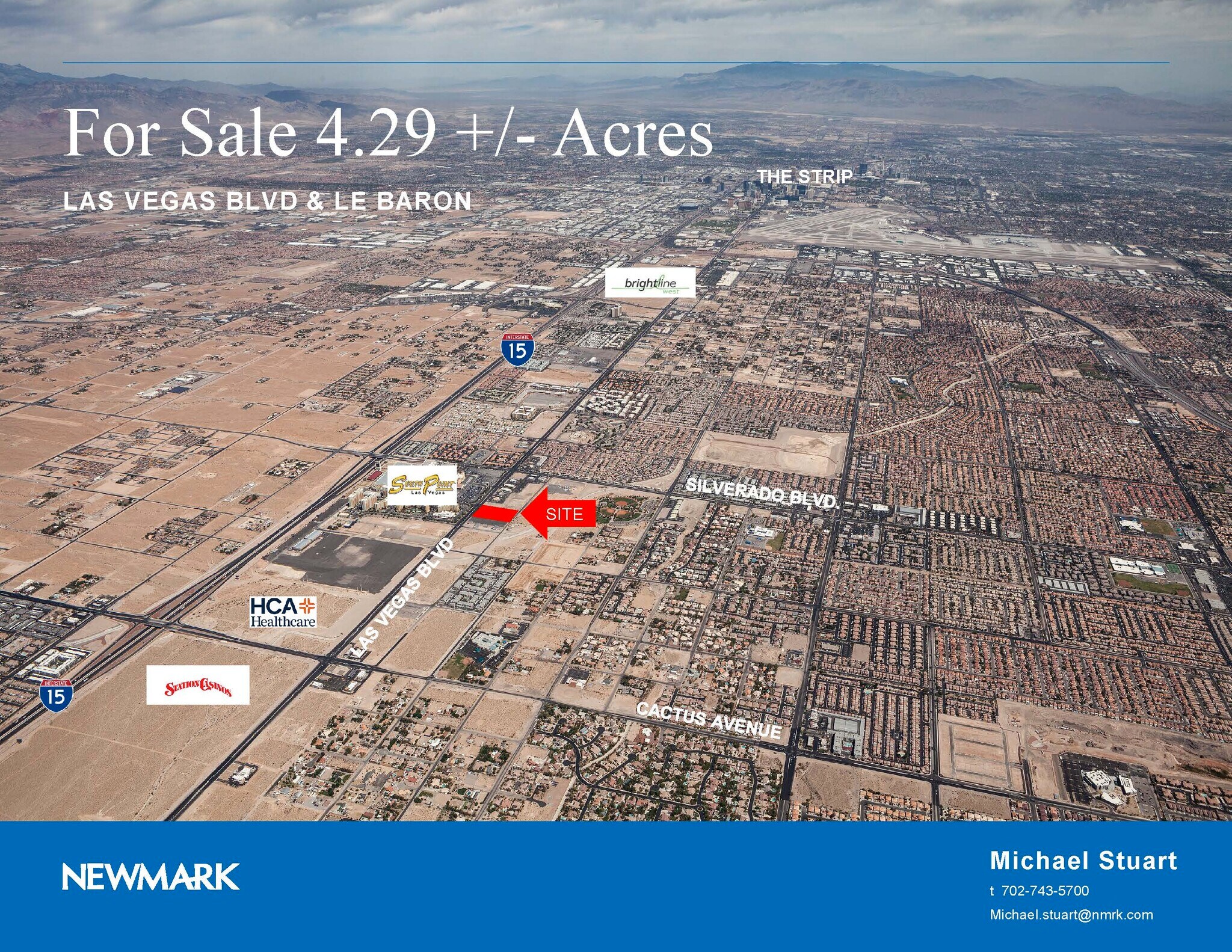 SOUTH LAS VEGAS BOULEVARD, Las Vegas, NV for sale Aerial- Image 1 of 1