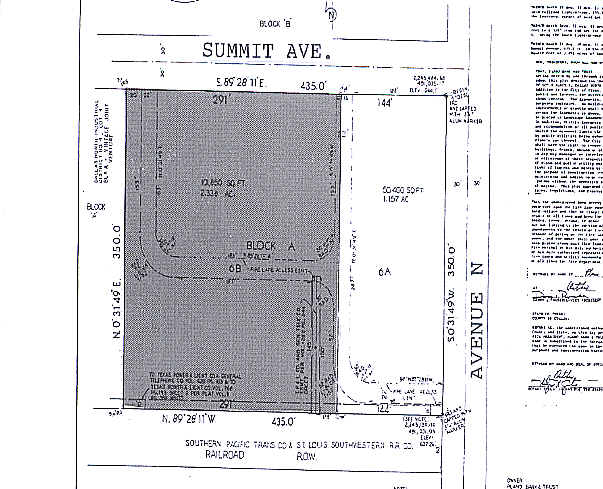 1304 Summit Ave, Plano, TX for sale Plat Map- Image 1 of 1