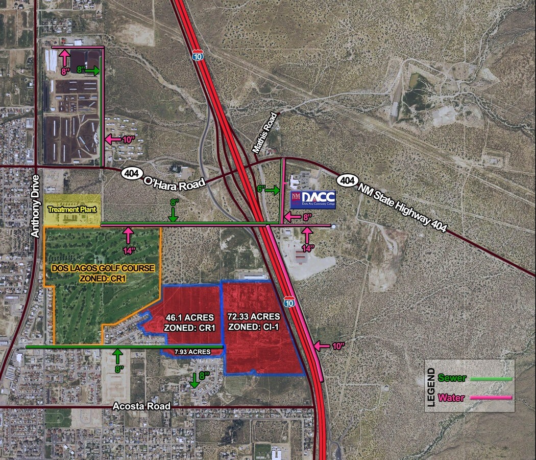 I10 & O'Hara Rd, Anthony, NM 88021 Commercial Development Land