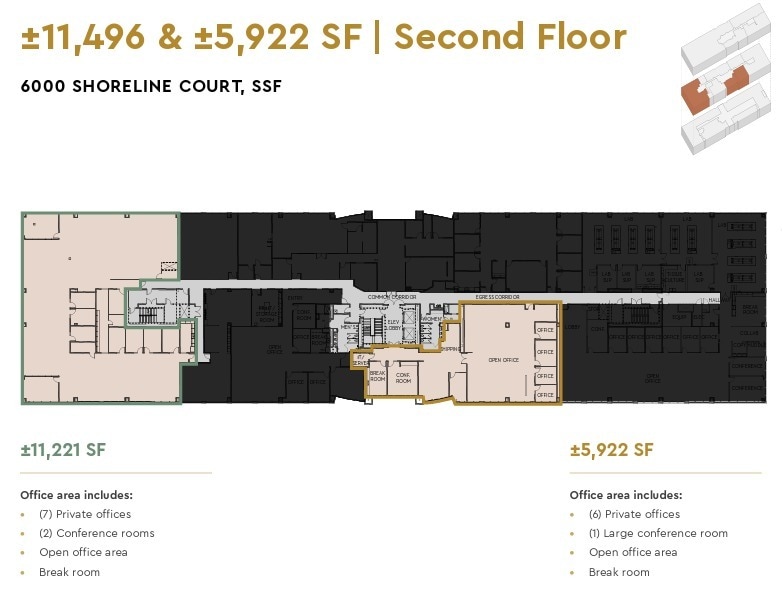 6000 Shoreline Ct, South San Francisco, CA for lease Floor Plan- Image 1 of 1