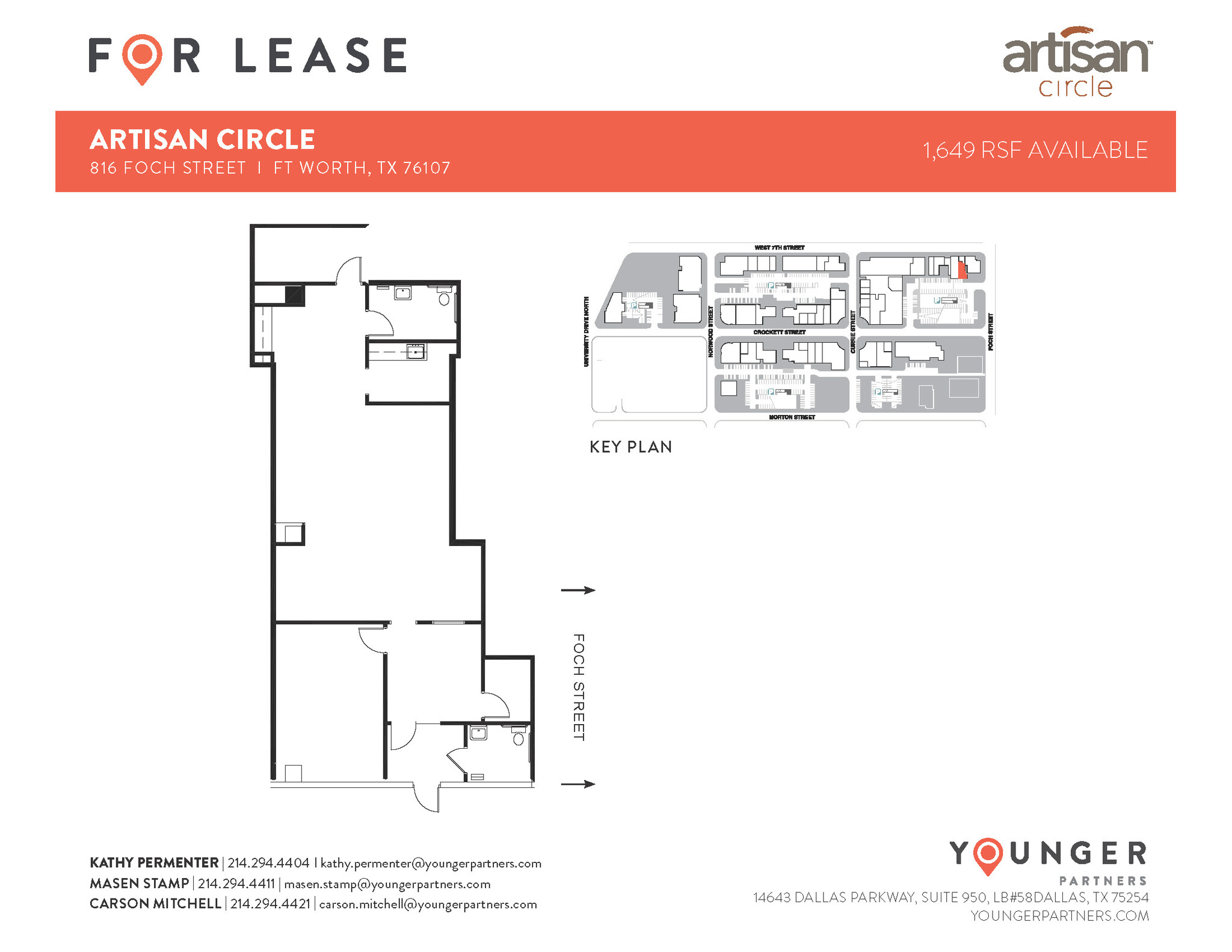 2973 W 7th St, Fort Worth, TX for lease Floor Plan- Image 1 of 6