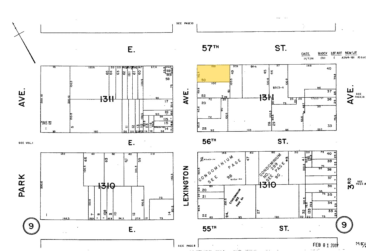136 E 57th St, New York, NY for sale Plat Map- Image 1 of 1