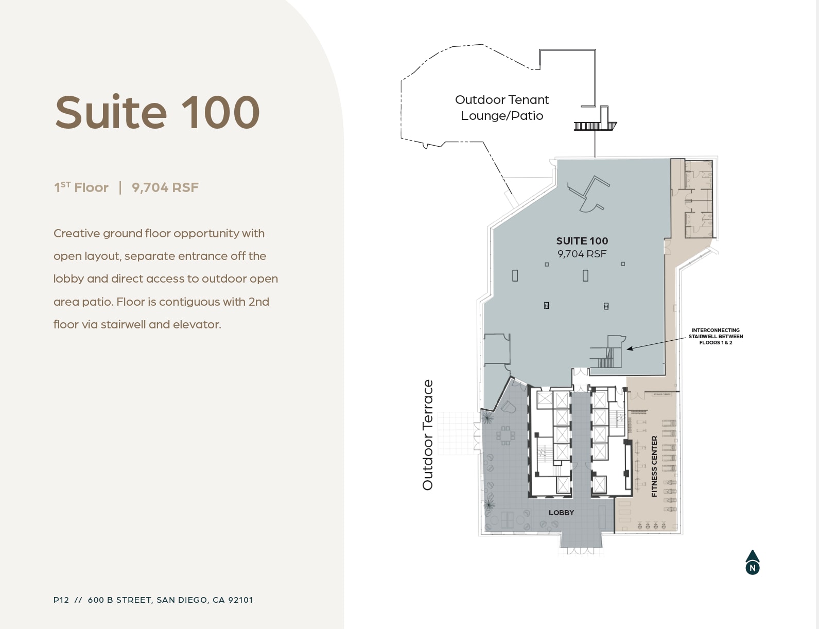 600 B St, San Diego, CA for lease Floor Plan- Image 1 of 1