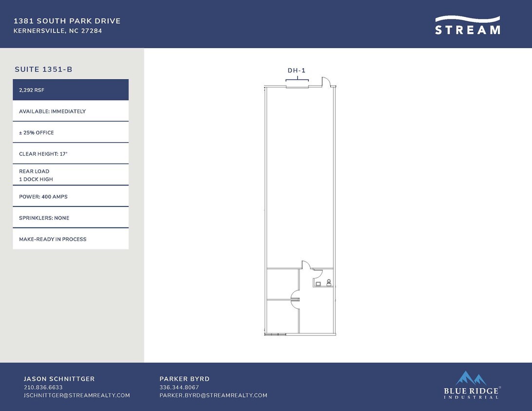 1381 S Park Dr, Kernersville, NC for lease Building Photo- Image 1 of 1