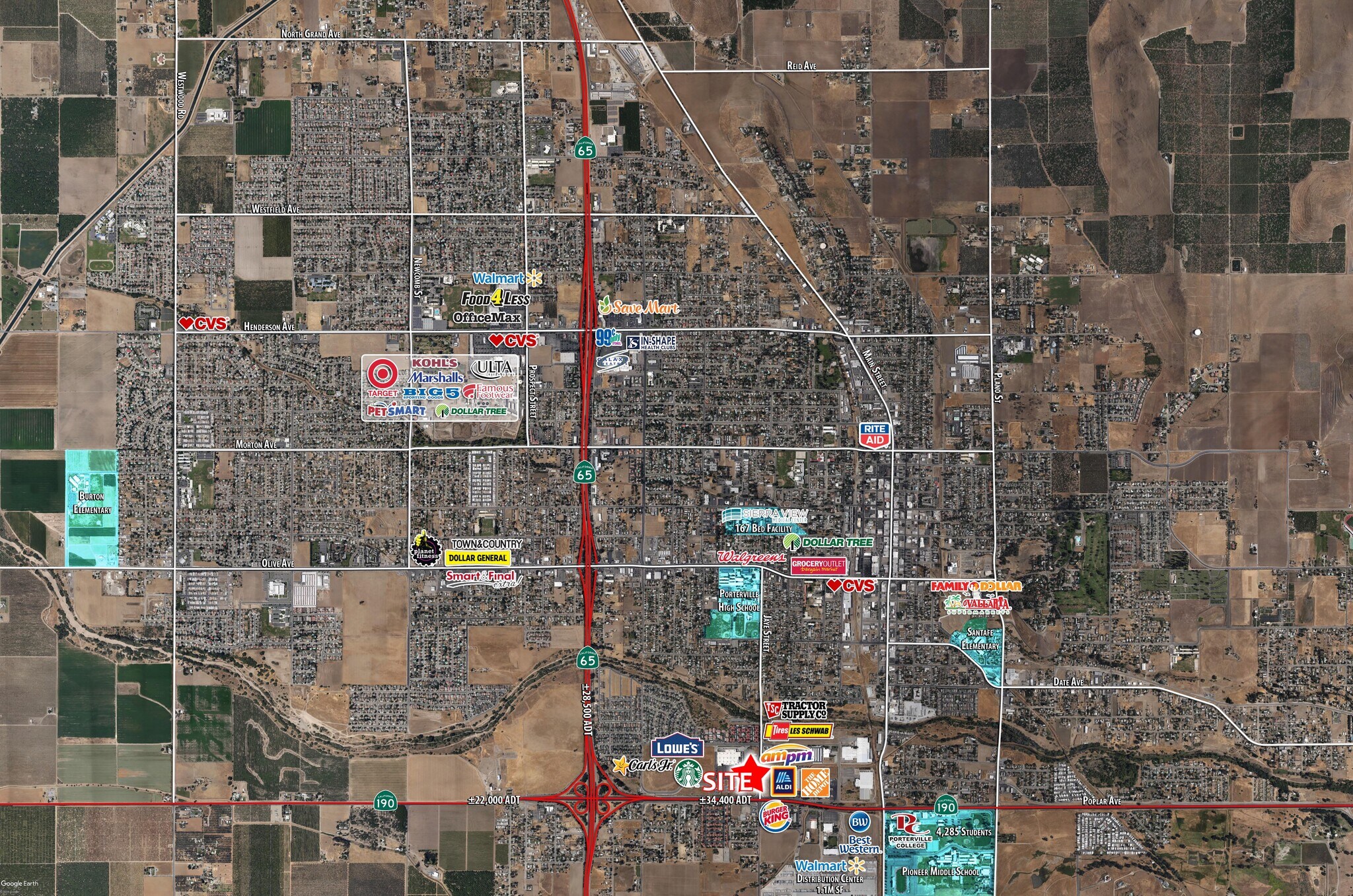 460 W Vandalia Ave, Porterville, CA 93257 100 Leased Panda Express