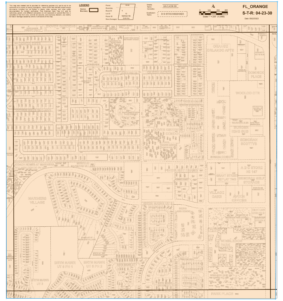 2322 Semoran Blvd, Orlando, FL for lease Plat Map- Image 1 of 2