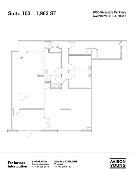 2000 Riverside Pky, Lawrenceville, GA for lease - Floor Plan - Image 2 of 2