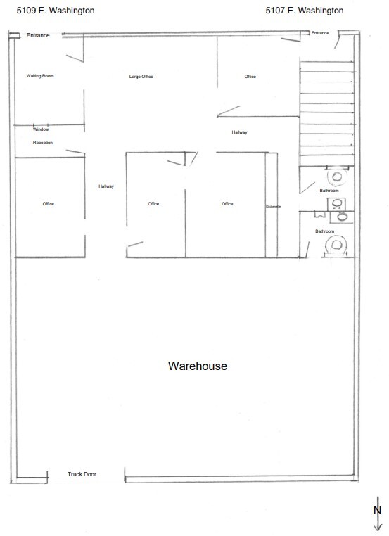 5107 E Washington Blvd, Commerce, CA for lease Floor Plan- Image 1 of 1