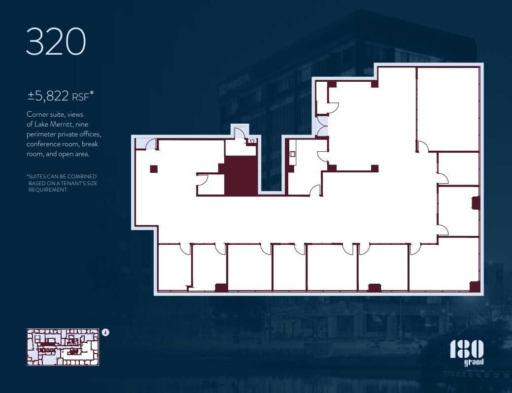 180 Grand Ave, Oakland, CA for lease Floor Plan- Image 1 of 1