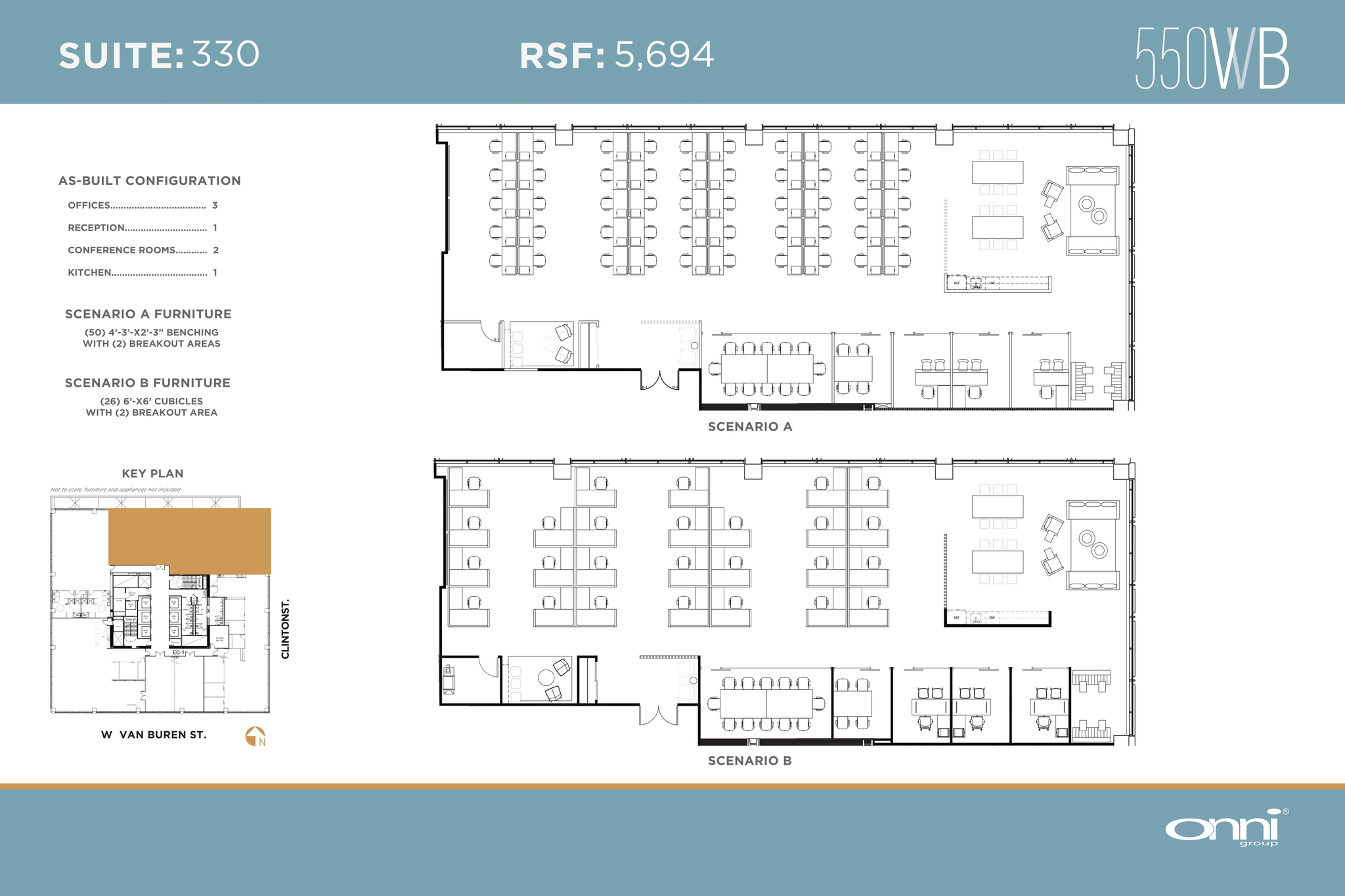 550 W Van Buren St, Chicago, IL for lease Floor Plan- Image 1 of 1