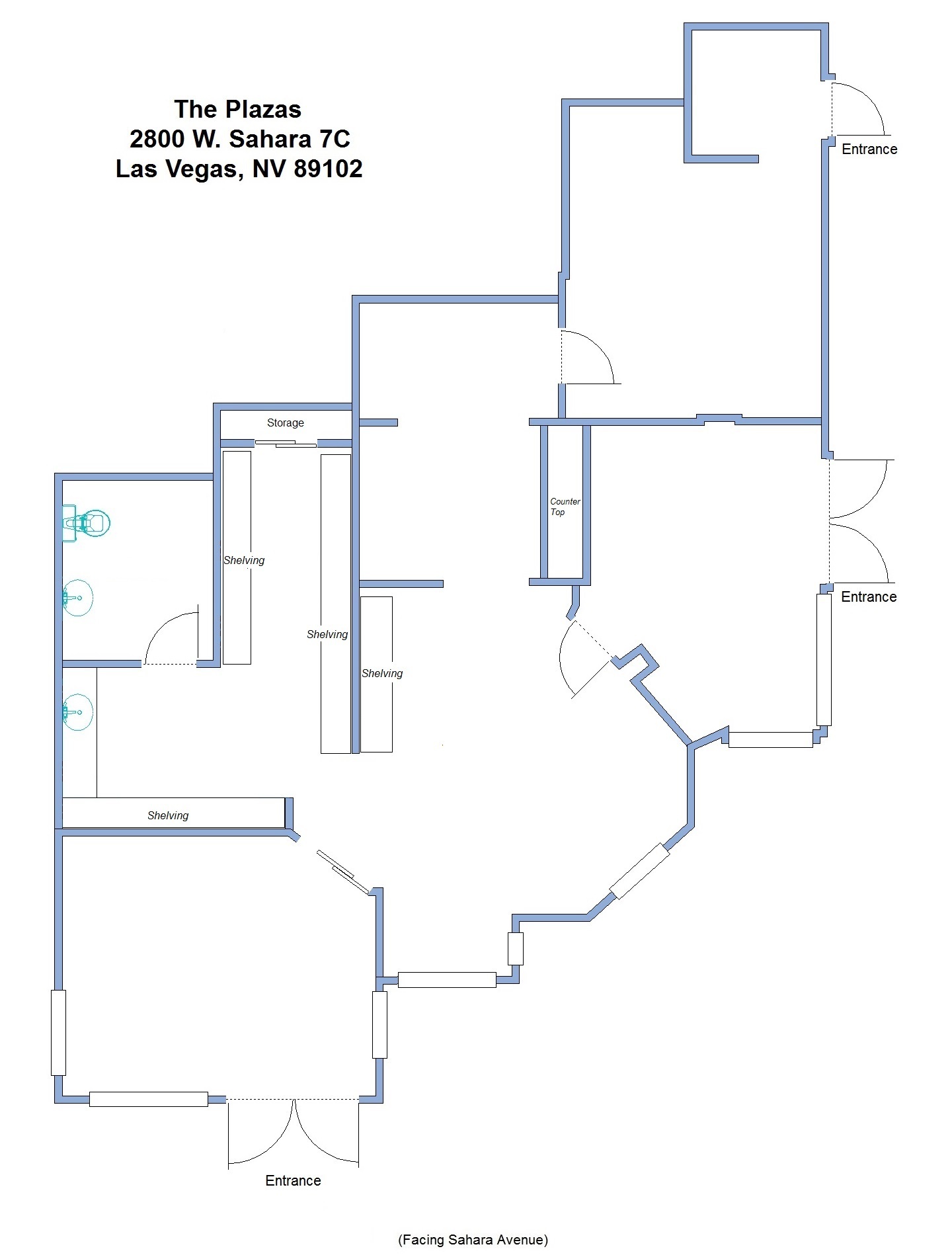 2800 W Sahara Ave, Las Vegas, NV for lease Floor Plan- Image 1 of 1