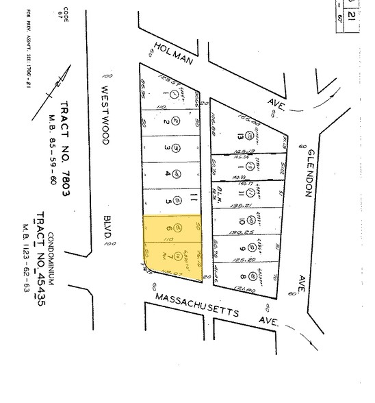 1650 Westwood Blvd, Los Angeles, CA for lease - Plat Map - Image 2 of 23