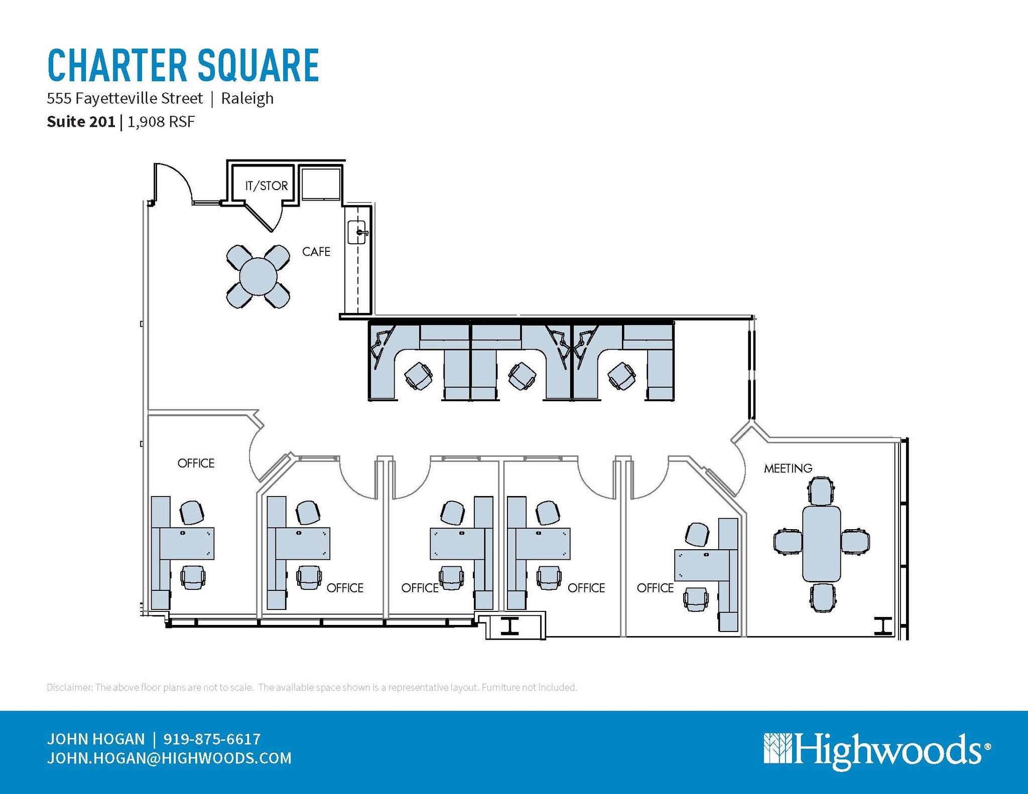 555 Fayetteville St, Raleigh, NC for lease Floor Plan- Image 1 of 2