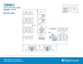 8537 Six Forks Rd, Raleigh, NC for lease Floor Plan- Image 1 of 2