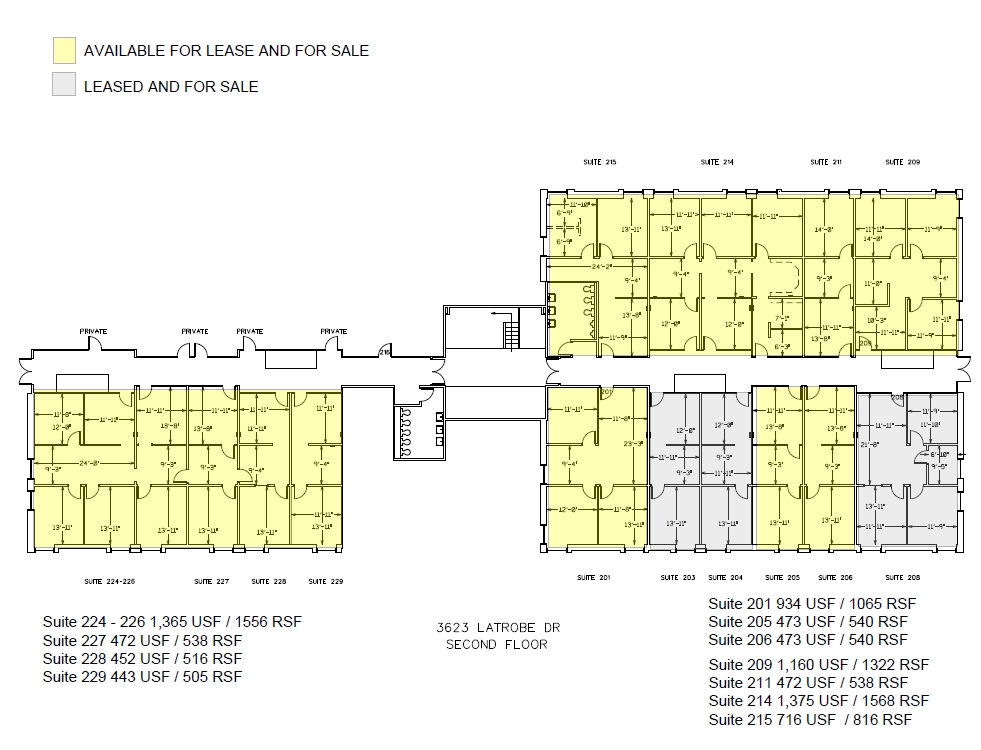 3623 Latrobe Dr, Charlotte, NC for lease Floor Plan- Image 1 of 1