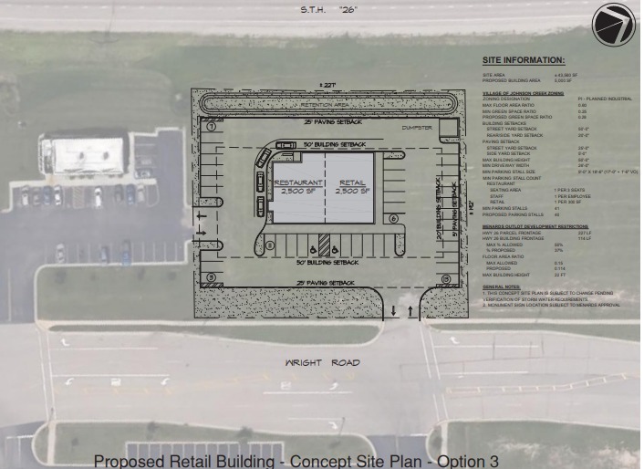 555 Wright Rd, Johnson Creek, WI for lease Site Plan- Image 1 of 1