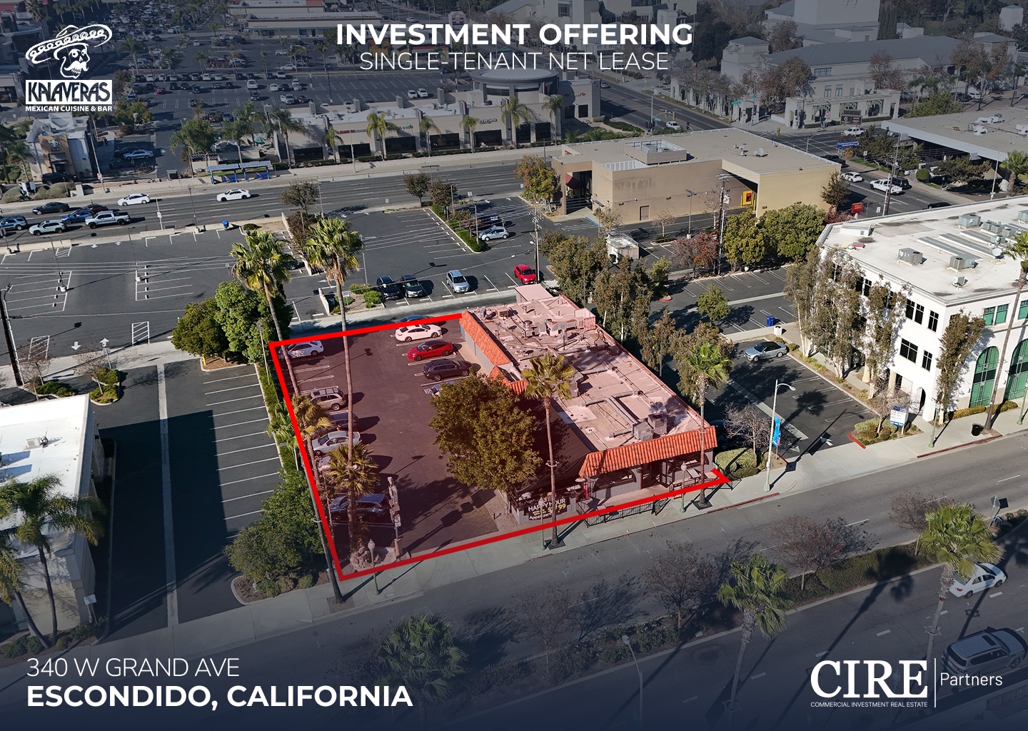 340 W Grand Ave, Escondido, CA for sale Aerial- Image 1 of 7