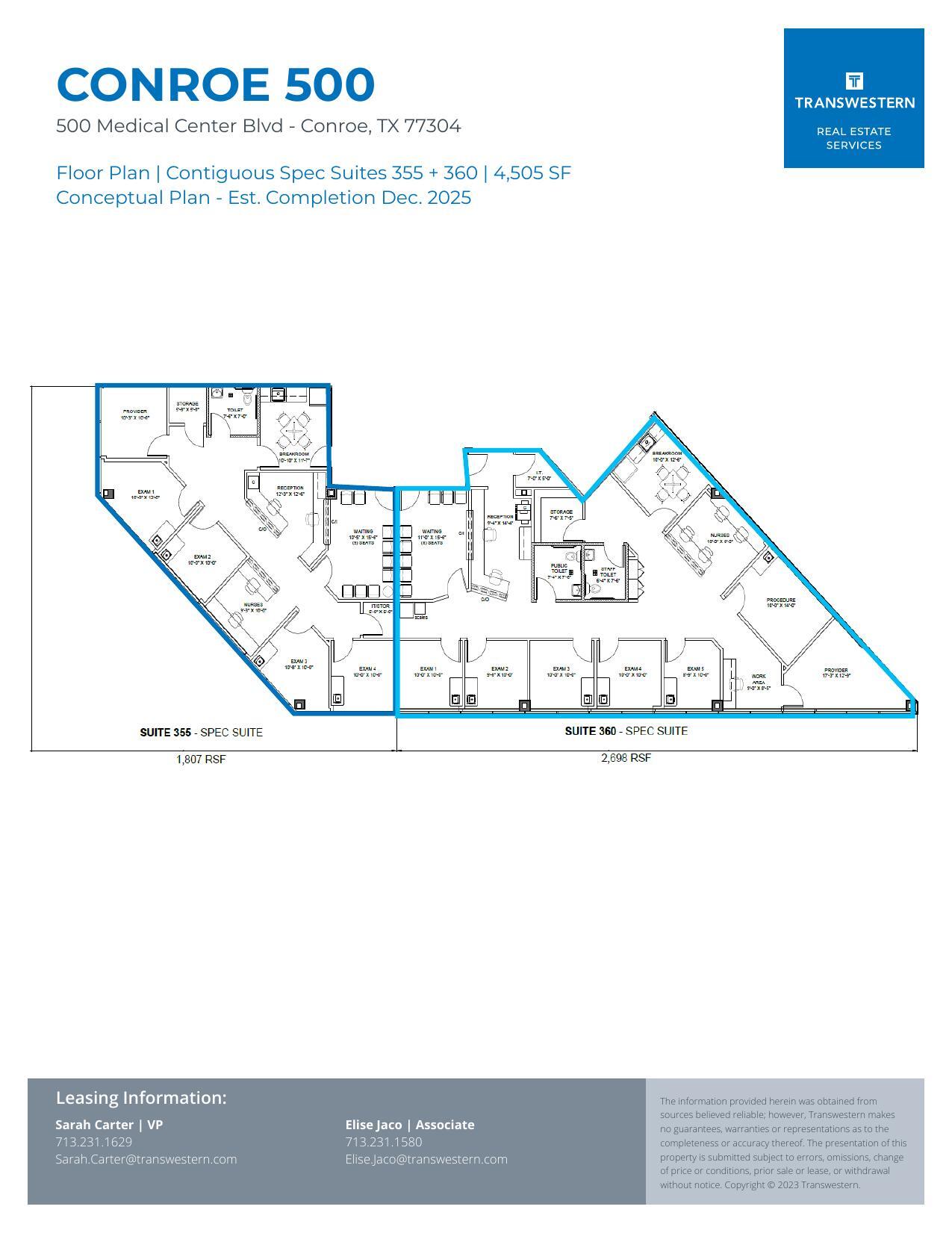 500 Medical Center Blvd, Conroe, TX for lease Floor Plan- Image 1 of 2