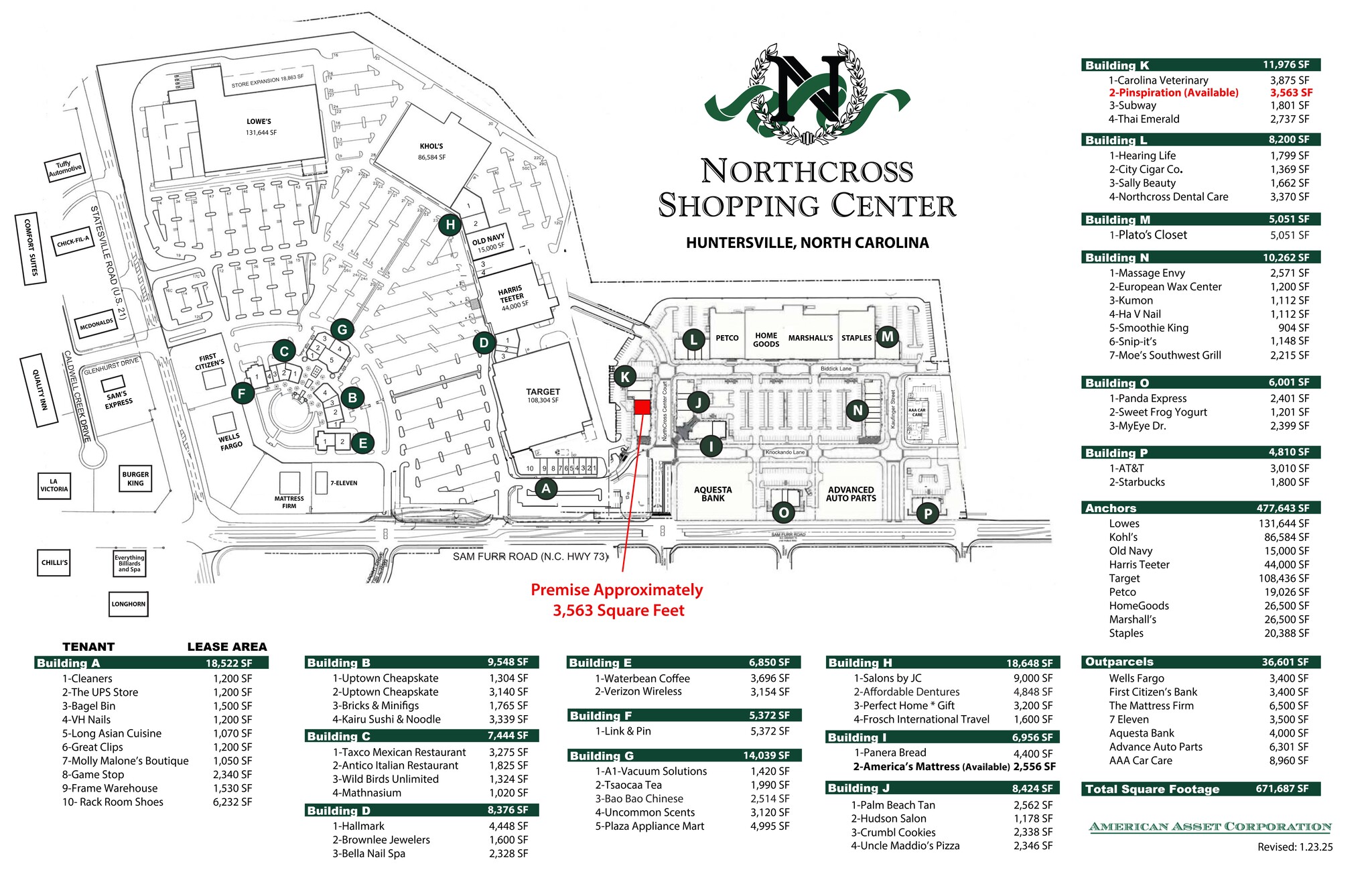 9645-9759 Sam Furr Rd, Huntersville, NC for lease Site Plan- Image 1 of 1